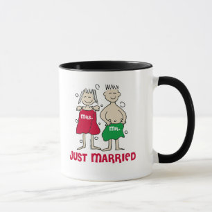 Christmas Wedding Mr Mrs Just Married Mug