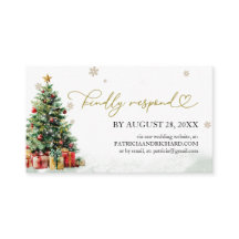 Christmas Wedding Online RSVP