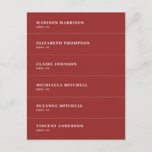 Christmas Wedding Place Name Card DIY
