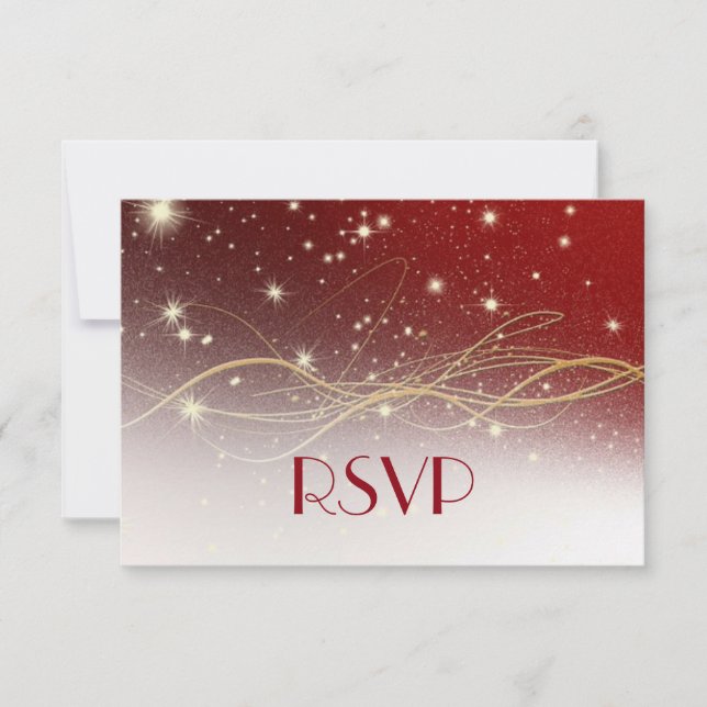Christmas Wedding RSVP (Front)