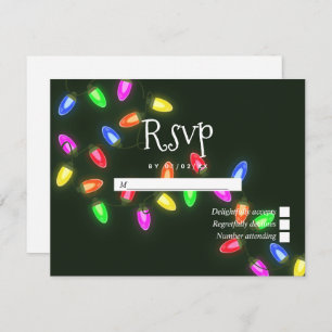 Christmas Wedding RSVP Card