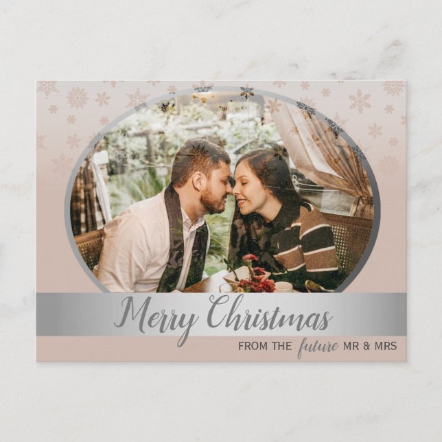 Christmas Wedding Save The Date Invitation (Front)
