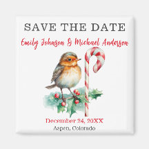 Christmas Wedding Save The Date 
