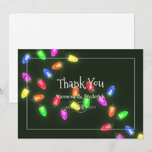 Christmas Wedding Thank You Card