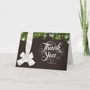 Christmas Wedding Thank You Card