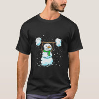 Christmas Weightlifting Snowman Shirt Funny Snowma