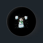 Christmas Weightlifting Snowman Shirt Funny Snowma 6 Cm Round Badge<br><div class="desc">Christmas Weightlifting Snowman Shirt Funny Snowman Gym</div>