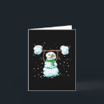 Christmas Weightlifting Snowman Shirt Funny Snowma Card<br><div class="desc">Christmas Weightlifting Snowman Shirt Funny Snowman Gym</div>