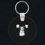 Christmas Weightlifting Snowman Shirt Funny Snowma Key Ring<br><div class="desc">Christmas Weightlifting Snowman Shirt Funny Snowman Gym</div>