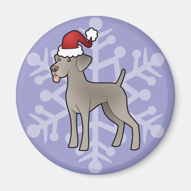 Christmas Weimaraner Magnet (Front)