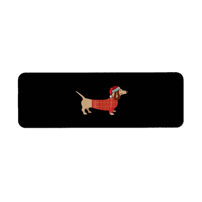 Christmas Weiner Dachshund Doxie In Dog (Front)