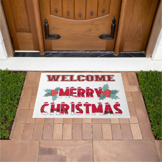 Christmas Welcome Doormat Rug 