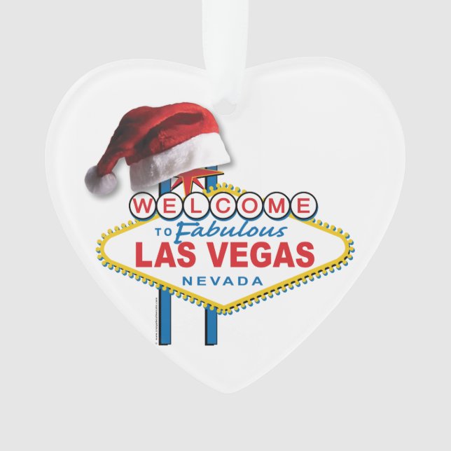 Christmas Welcome to Las Vegas Sign Ornament (Front)