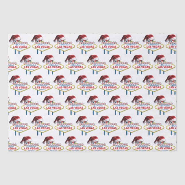 Christmas Welcome to Las Vegas Sign Tissue Paper (Front)