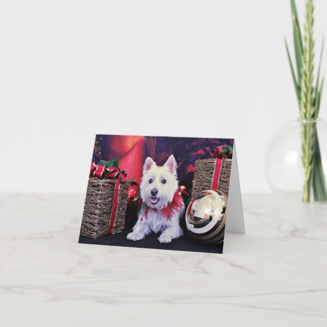 Christmas - West Highland Terrier - Madison Holiday Card (Front)