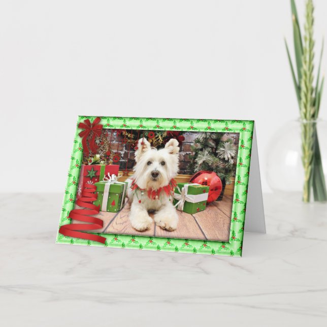 Christmas - West Highland Terrier - Polo Holiday Card (Front)