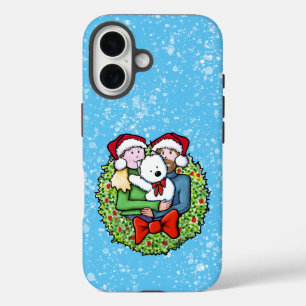 Christmas Westie Family KiniArt iPhone 16 Case