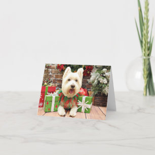 Christmas - Westie - Lucky Holiday Card