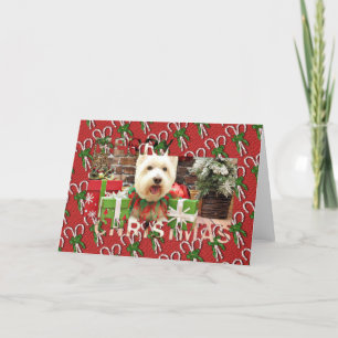 Christmas - Westie - Lucky Holiday Card