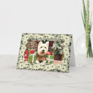 Christmas - Westie - Lucky Holiday Card