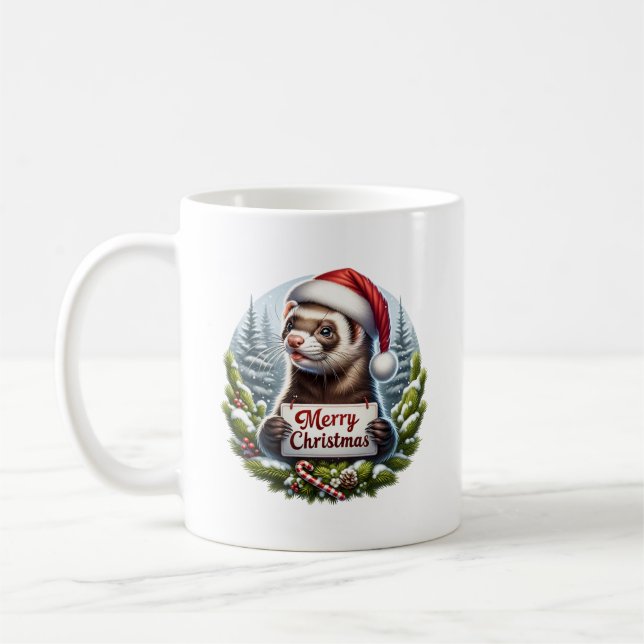 Christmas Wezel Coffee Mug (Left)