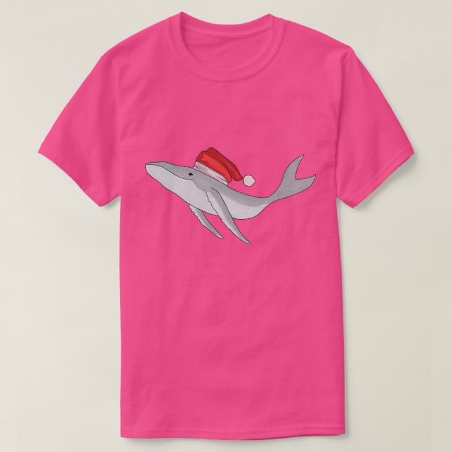 christmas Whale 5 T-Shirt (Design Front)