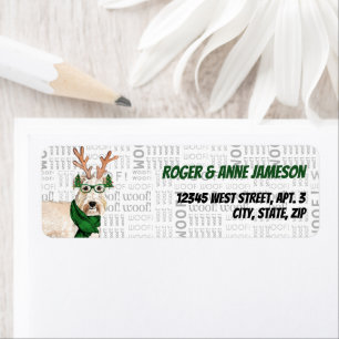 Christmas Wheaten Terrier Dog Lover Address