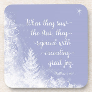 Christmas - When They Saw the Star Coaster