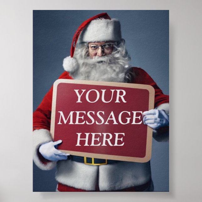 Christmas Whisper: Your Message on Santa's Sign (Front)