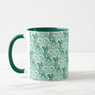  Christmas white and green boho Mug