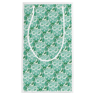 Christmas White and green Gift Bag