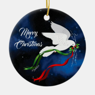 Christmas White Dove Ornament