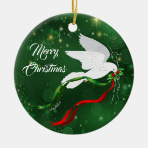 Christmas White Dove Ornament