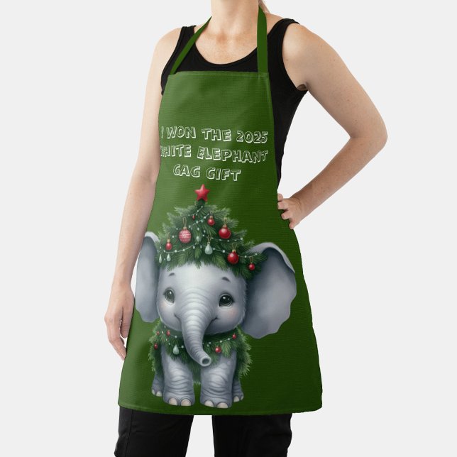 Christmas White Elephant Gag Gift Apron (Creator Uploaded)