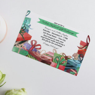 Christmas White Elephant Party Invitation