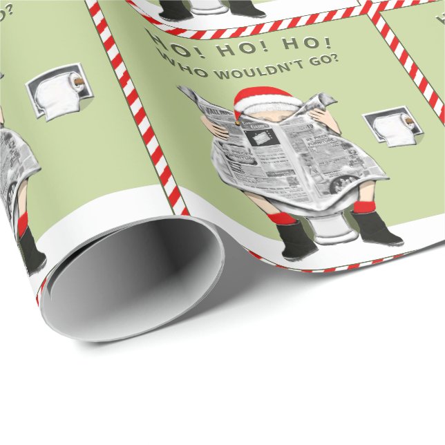 Christmas White Elephant Party Wrapping Paper (Roll Corner)