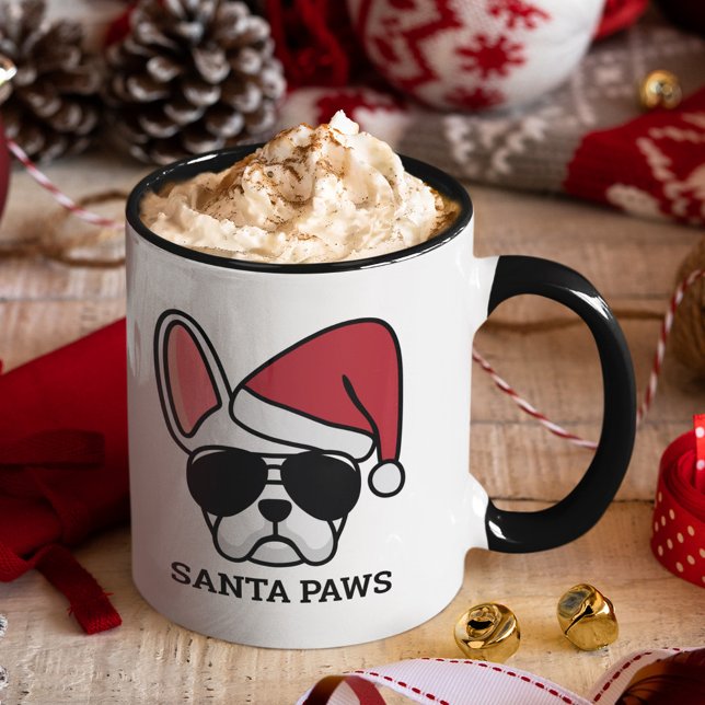 Christmas White French Bulldog Mug (Creator Uploaded)