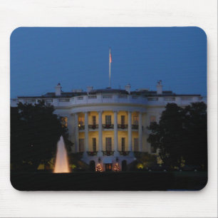 Christmas White House at Night in Washington DC Mouse Mat