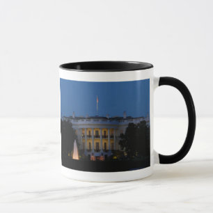 Christmas White House at Night in Washington DC Mug