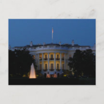 Christmas White House at Night in Washington DC