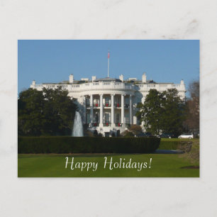 Christmas White House for Holidays Washington DC Holiday Postcard