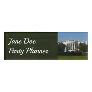 Christmas White House for Holidays Washington DC Name Tag