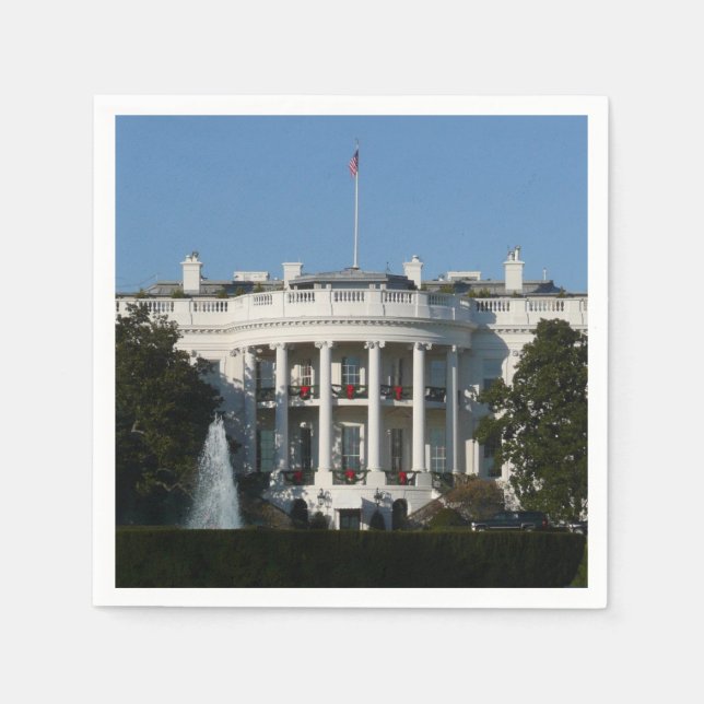 Christmas White House for Holidays Washington DC Napkin (Front)