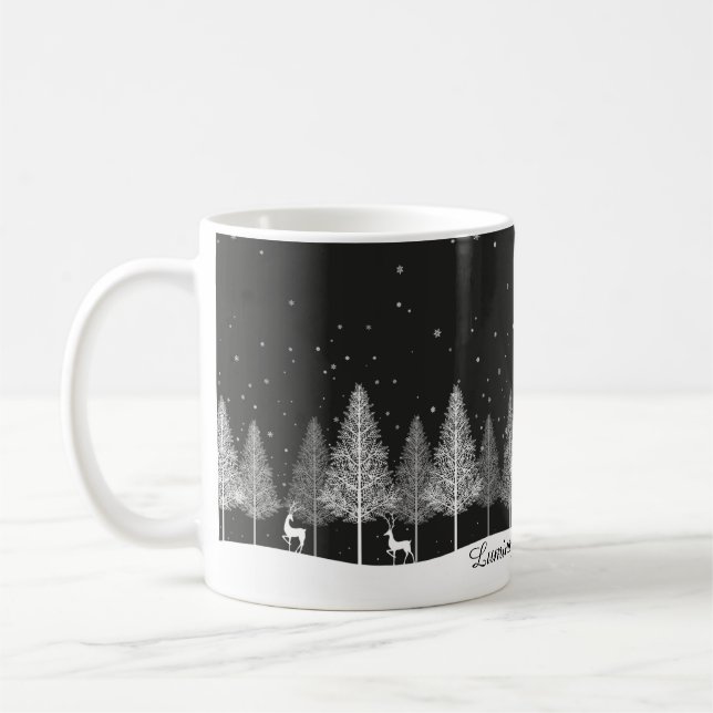 Christmas  white Mug (Left)