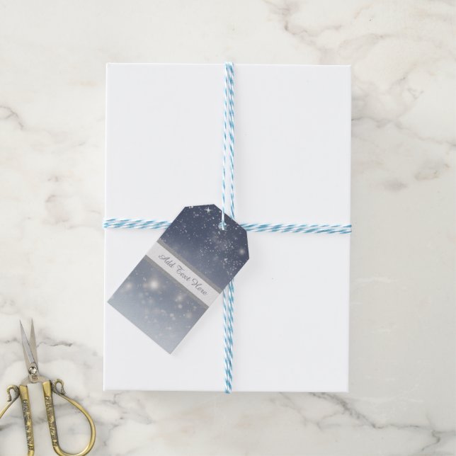 Christmas White Snowflake Gift Tags (With Twine)