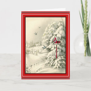 Christmas White Winter Wonderland Card