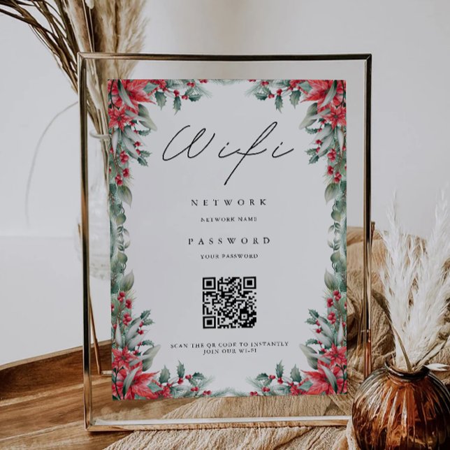 Christmas Wifi Code, QR Code Wifi Connect  Invitation (Christmas Wifi Code, QR Code Wifi Connect Invitation)