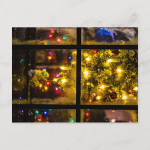 Christmas Window Holiday Postcard