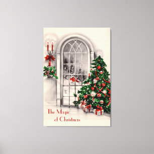 Christmas Window Large Canvas Print
