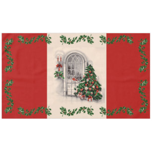Christmas Window Lights Tablecloth